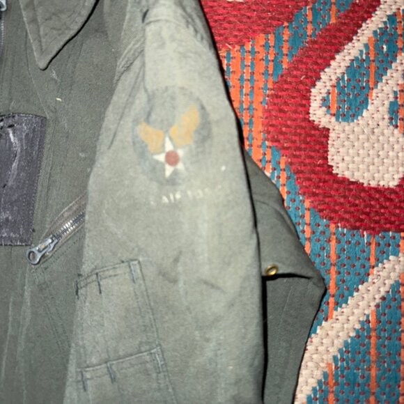 Real USAF Pilot Flight Suit Jumpsuit 70s Vtg CWU-27/P L Reg irlift Vietnam Era - Picture 6 of 12